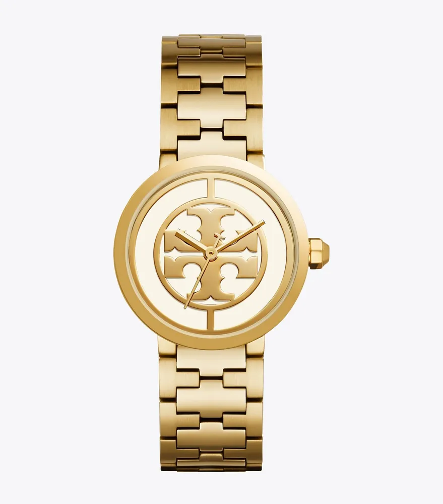Reva Watch, Gold-Tone Stainless Steel/Ivory, 36 MM