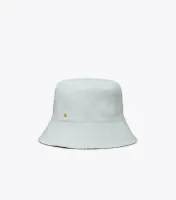 Reversible Short-Brim Basket-Weave Bucket Hat 