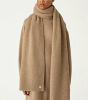 Ribbed Cashmere Oversized Scarf