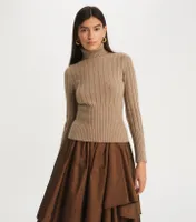 Ribbed Knit Turtleneck