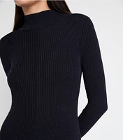 Ribbed Turtleneck Dress