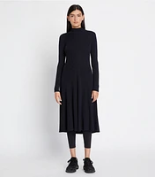 Ribbed Turtleneck Dress