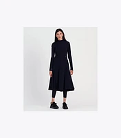 Ribbed Turtleneck Dress