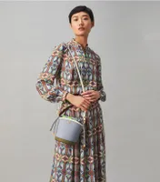 Tory Burch Robinson Color-Block Mini Bucket Bag