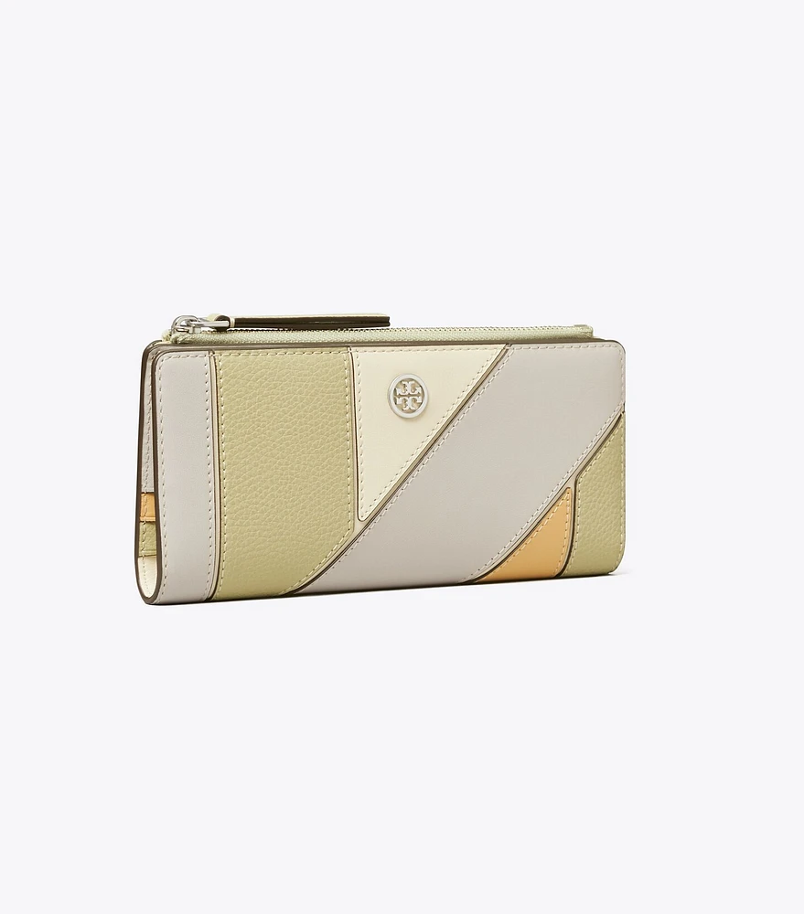 Robinson Colorblock Patchwork Zip Slim Wallet