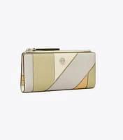 Robinson Colorblock Patchwork Zip Slim Wallet