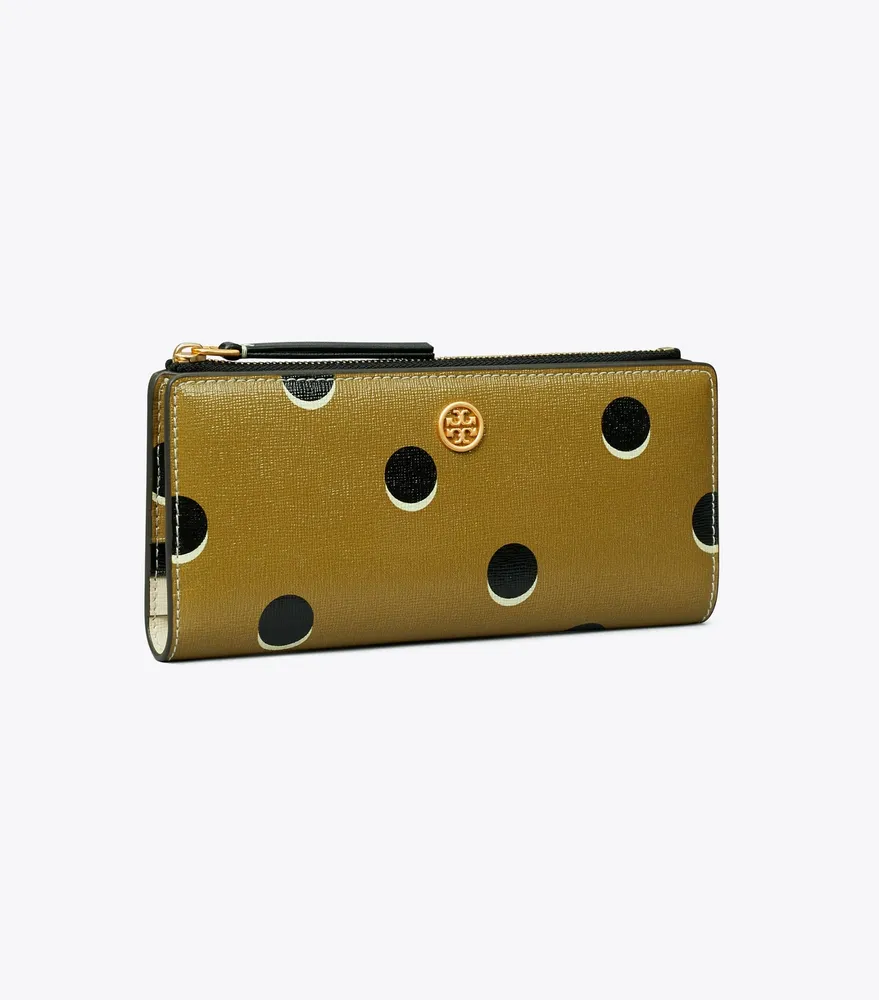 Robinson Dotted Zip Slim Wallet