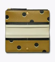 Robinson Dotted Zip Slim Wallet