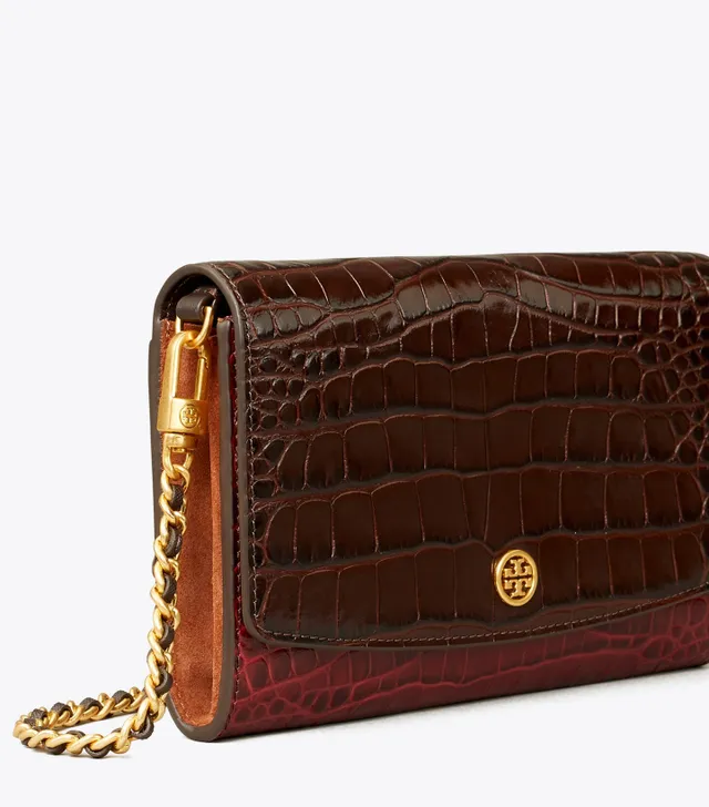 Tory Burch Robinson Colorblock Zip Continental Wallet in Brown Leather  Beige ref.604969 - Joli Closet