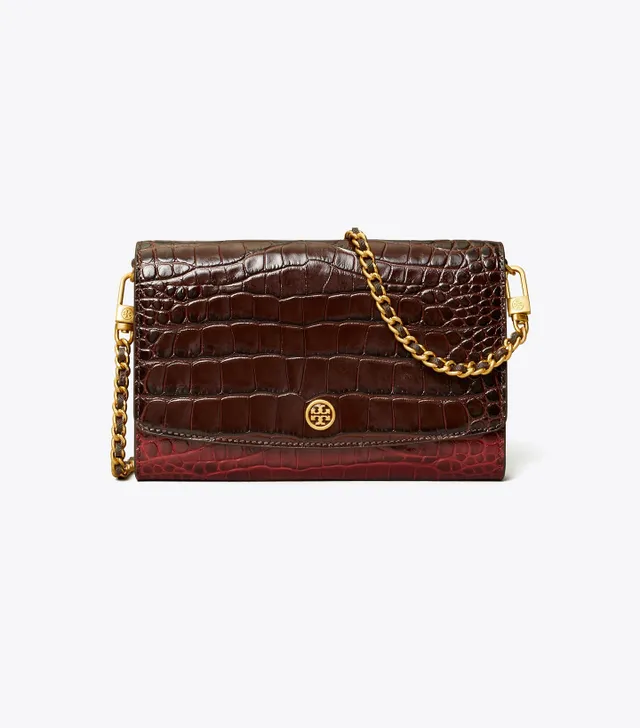 Tory Burch Robinson Colorblock Zip Continental Wallet in Brown Leather  Beige ref.604969 - Joli Closet