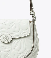 Robinson Floral Embossed Saddlebag