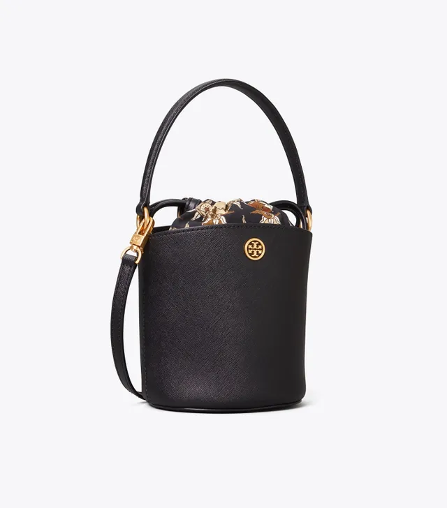 Tory Burch Robinson Mini Bucket Bag In Birch | ModeSens