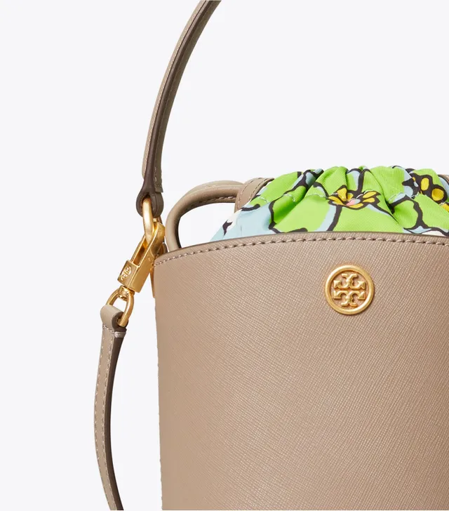 Tory Burch Robinson Color-Block Mini Bucket Bag