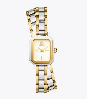 Robinson Mini Watch, Two-Tone Gold/Stainless Steel
