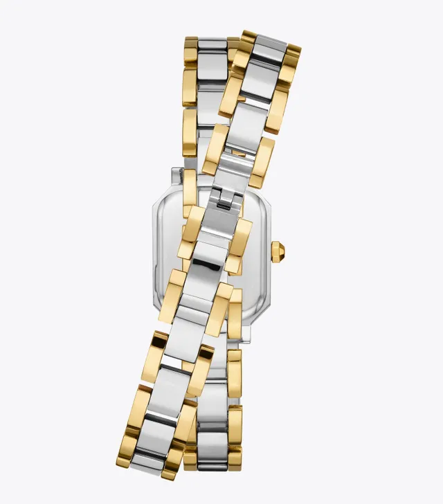 Tory Burch Robinson Goldtone Stainless Steel Bracelet Watch