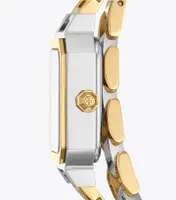 Robinson Mini Watch, Two-Tone Gold/Stainless Steel