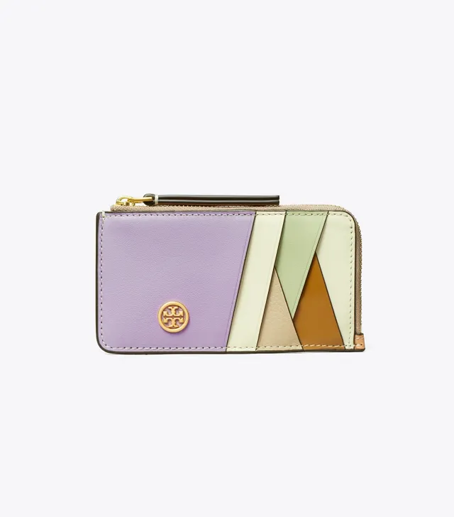 Tory Burch Robinson Top Zip Card Case