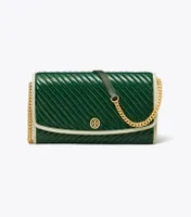 Robinson Patent Quilted Chain Wallet