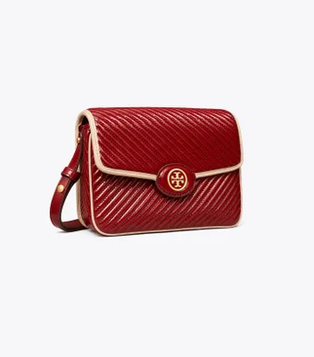Robinson Patent Quilted Shoulder Bag