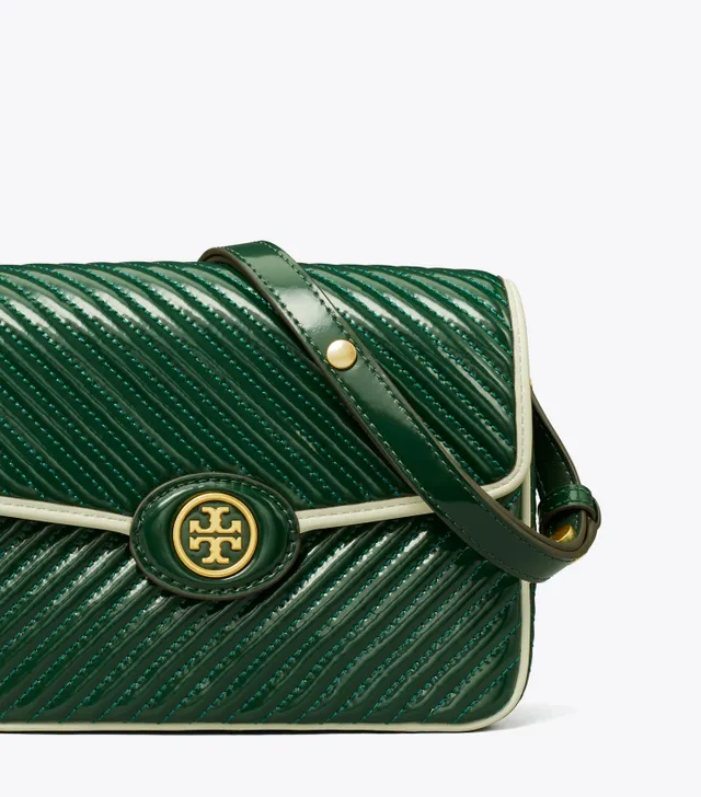 Tory Burch Robinson Convertible Patent Shoulder Bag