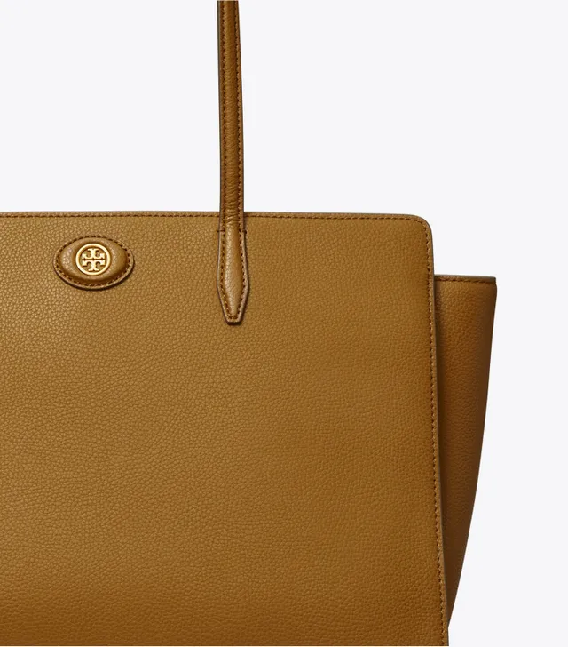 Tory Burch Small Robinson Satchel in Metallic