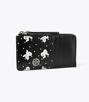 Robinson Printed Top-Zip Card Case