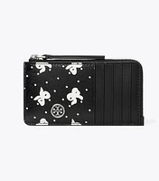 Robinson Printed Top-Zip Card Case