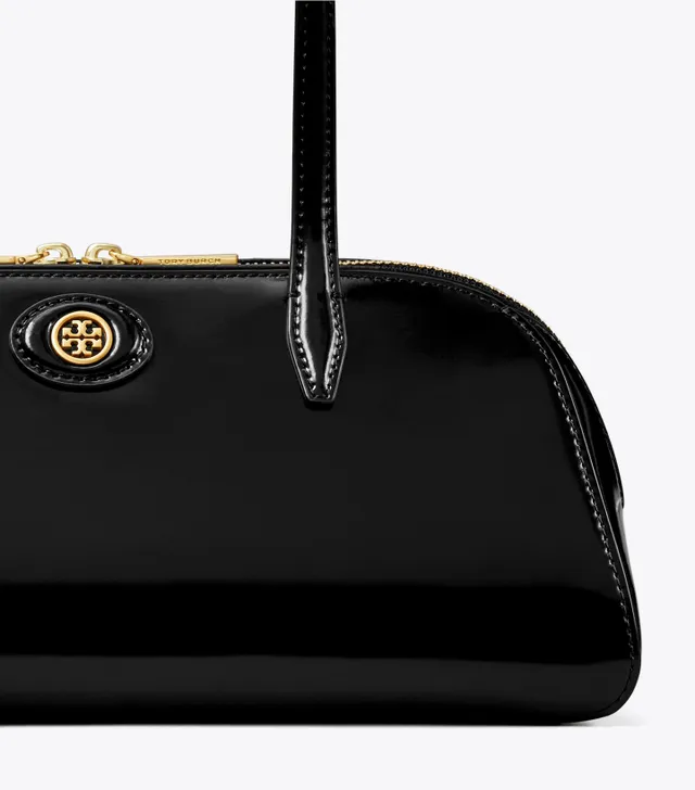 Tory Burch ROBINSON SPAZZOLATO WEDGE BAG - Shea Butter