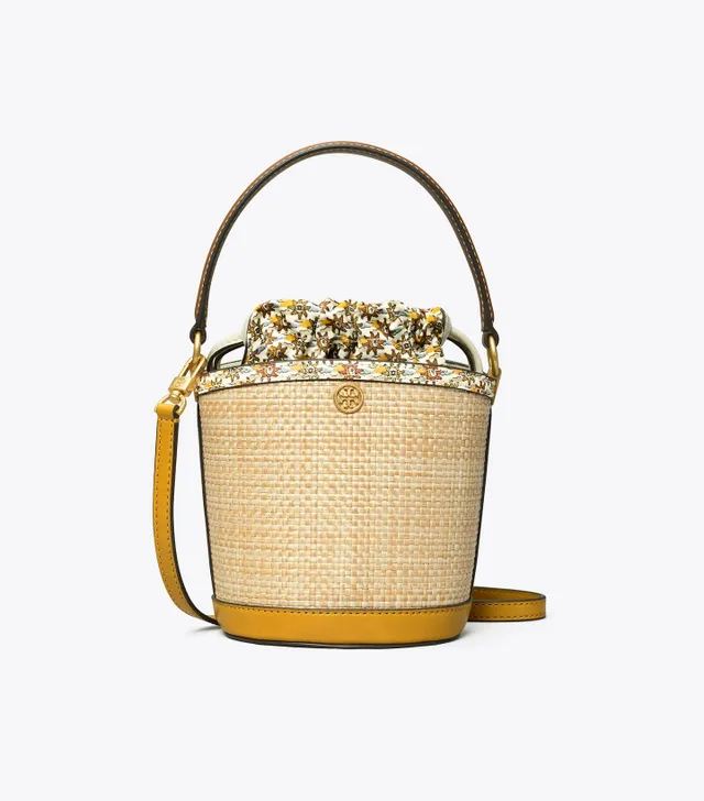 tory burch fleming soft straw mini bucket bag｜TikTok Search