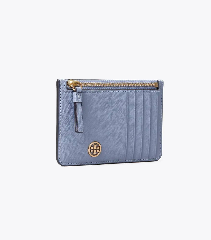 Tory Burch Robinson Top Zip Card Case