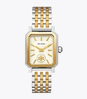 Robinson Watch, Two-Tone Gold/Stainless Steel/Cream, 27 X 29 MM