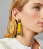 Roxanne Beaded Tassel Earring