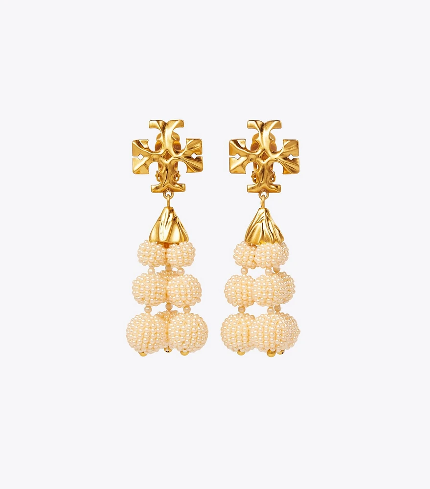 Roxanne Beaded Tassel Earring