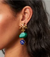 Roxanne Semiprecious Double-Drop Earring