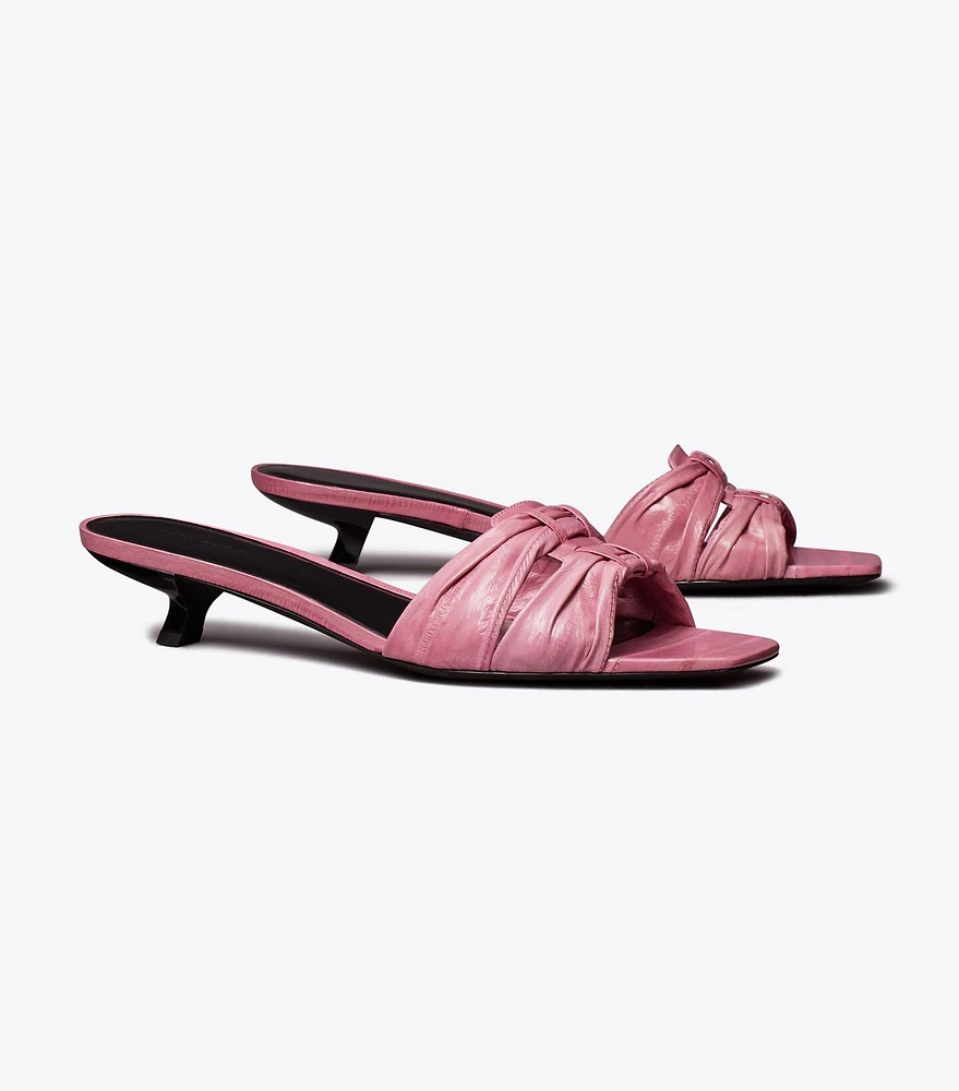 Ruched Sandal