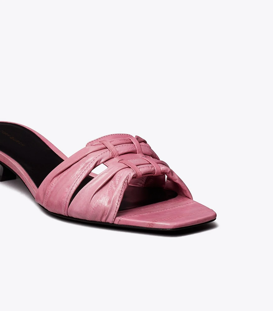 Ruched Sandal