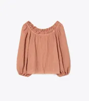 Ruffle Neck Top