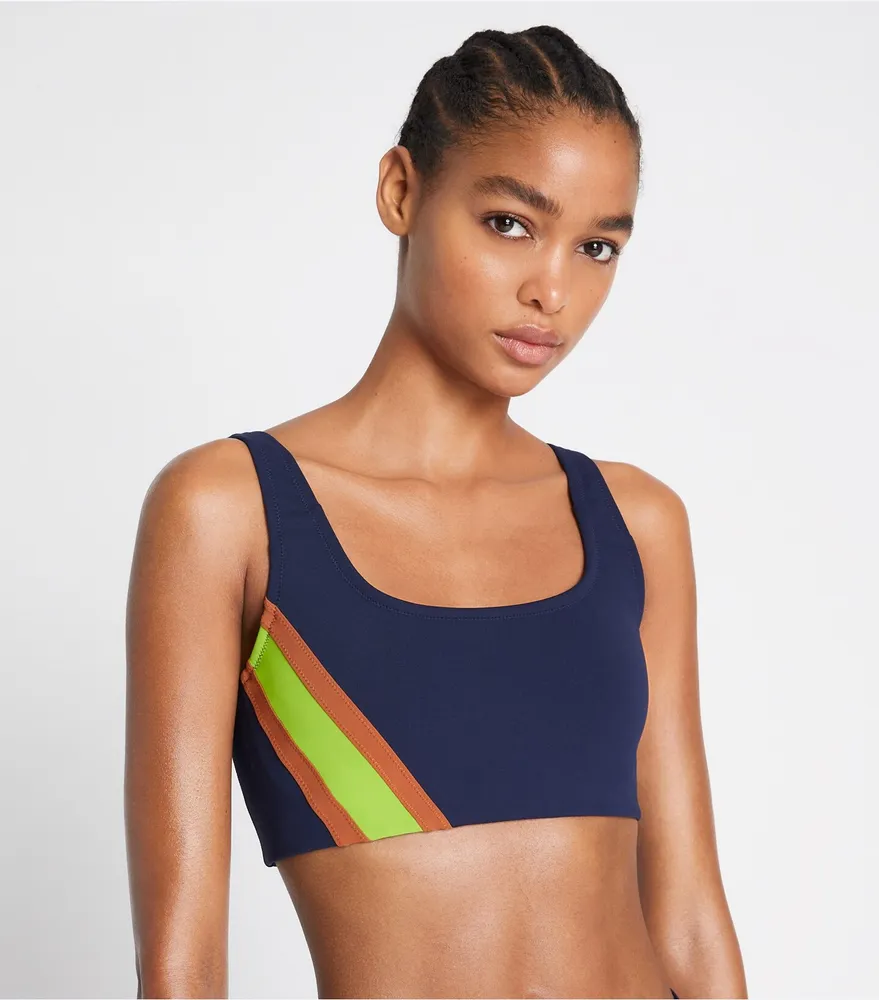 Sculpt Compression Striped Bra