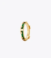 Serif-T Enameled Stackable Ring