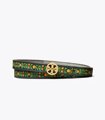 Skinny Printed Logo Belt