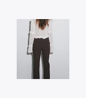 Slim Wool and Silk Pant