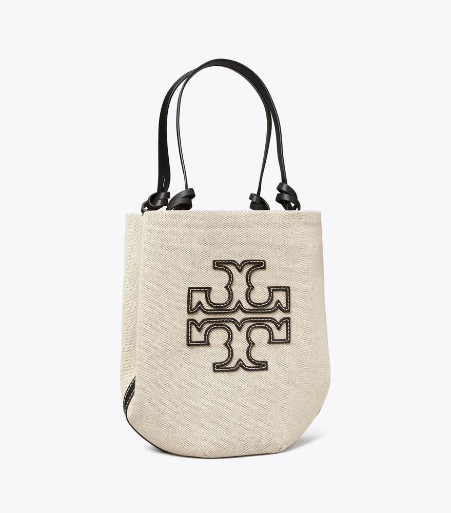 Tory Burch Blake Canvas Jumbo Tote in Natural Classic Cuoio