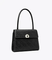 Small Deville T Monogram Leather Bag