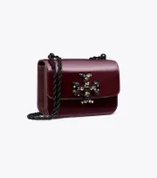 Small Eleanor Patent Jeweled Bag