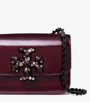 Small Eleanor Patent Jeweled Bag