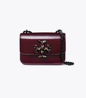 Small Eleanor Patent Jeweled Bag