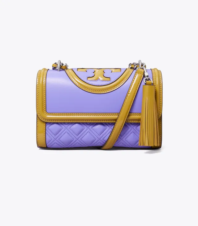 Navy Fleming Small Convertible Bag by Tory Burch Accessories for $205