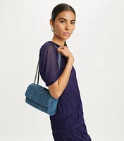 Small Fleming Soft Denim Convertible Shoulder Bag