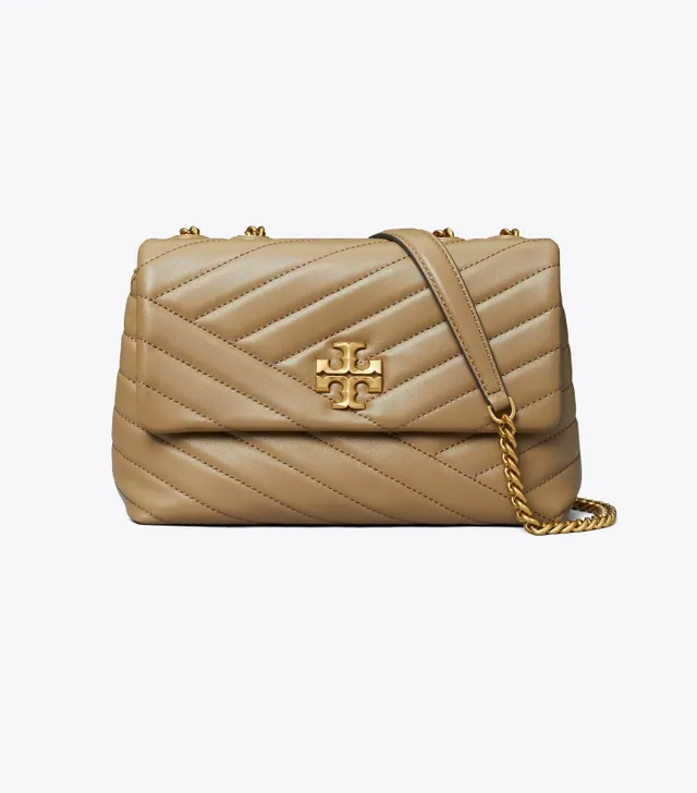 Tory Burch Small Kira Chevron Convertible Shoulder Bag In Basil