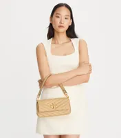 Small Kira Chevron Flap Shoulder Bag